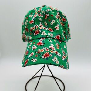 KACHEL X Anthropologie Green Floral Cap NWOT